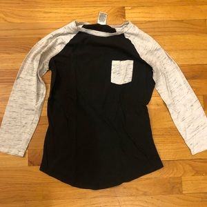 Victoria’s Secret Pink Black Baseball 3/4 T-Shirt